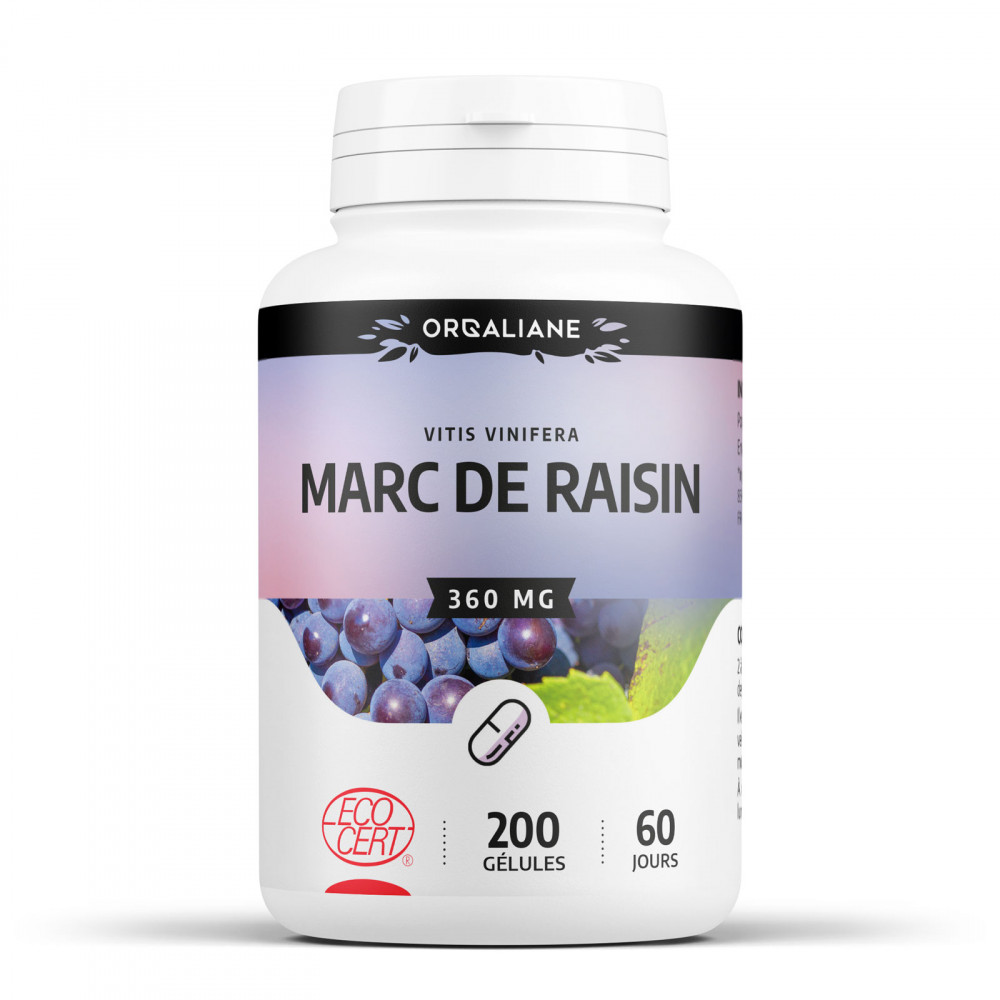 Marc de Raisin Bio - 250 mg - 200 gélules