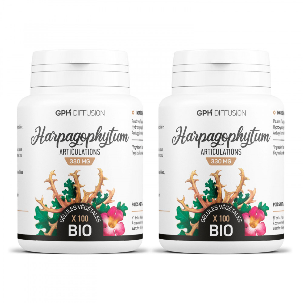 Harpagophytum racine biologique 330 mg - 100 gélules végétales