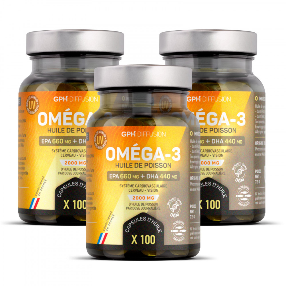 Oméga 3 - 100 capsules à 500 mg