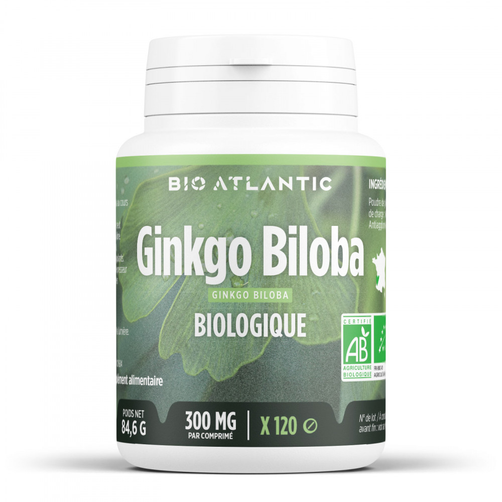 Ginkgo Biloba Bio - 120 comprimés à 400 mg