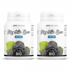 Myrtille baie biologique 250 mg - 100 gélules végétales