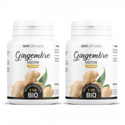 Gingembre racine biologique 250 mg - 100 gélules végétales