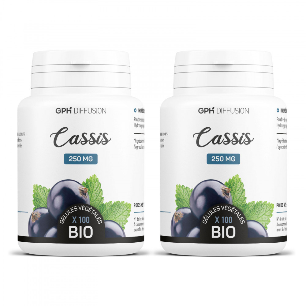 Cassis feuille biologique 250 mg - 100 gélules végétales