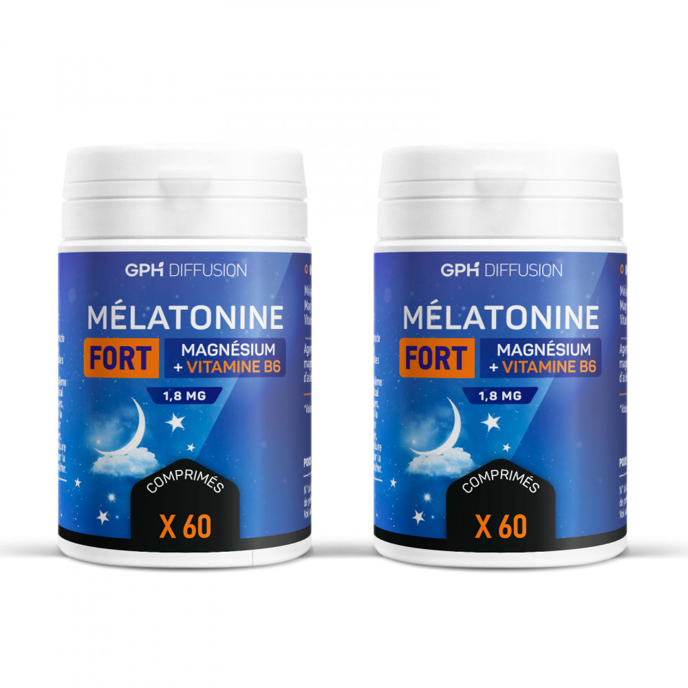 Mélatonine Fort - 1.8mg - 2x60 comprimés