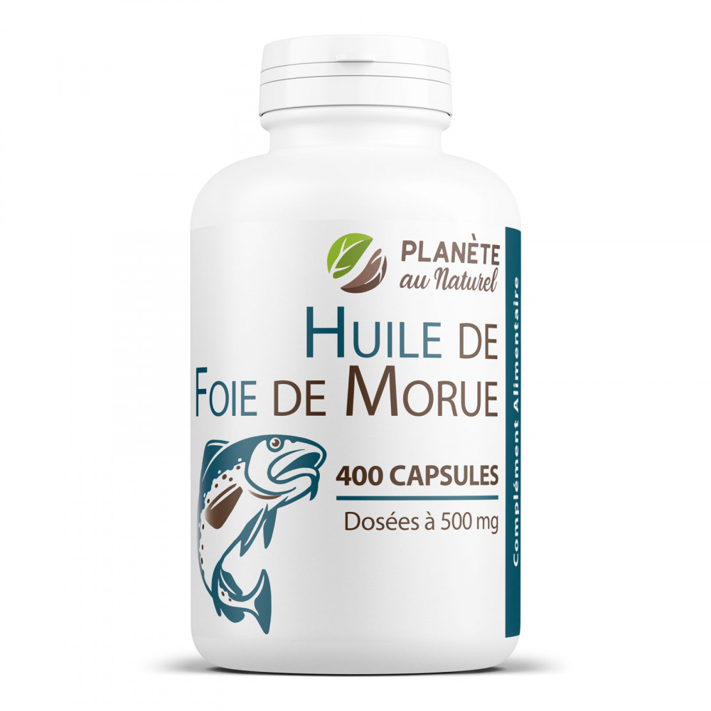Huile de Foie de Morue - 400 mg - 200 capsules …