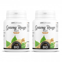 Ginseng rouge racine biologique 300 mg - 100 gélules végétales