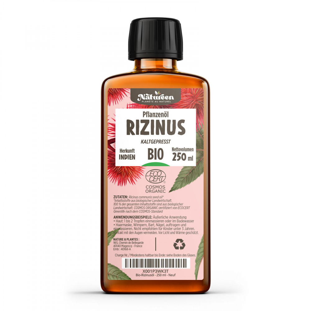 Huile végétale de Ricin Bio - 150 ml - Cosmos Organic