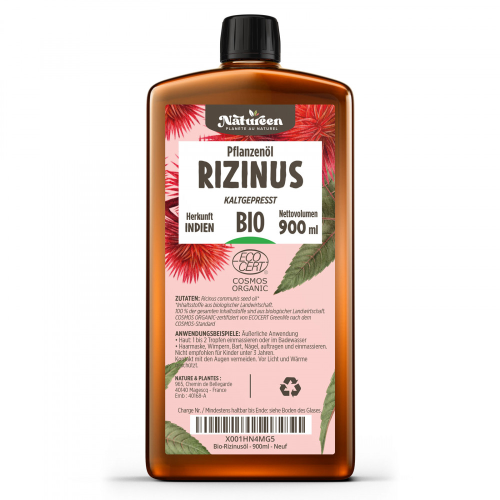 Huile végétale de Ricin Bio - 1L - Cosmos Organic