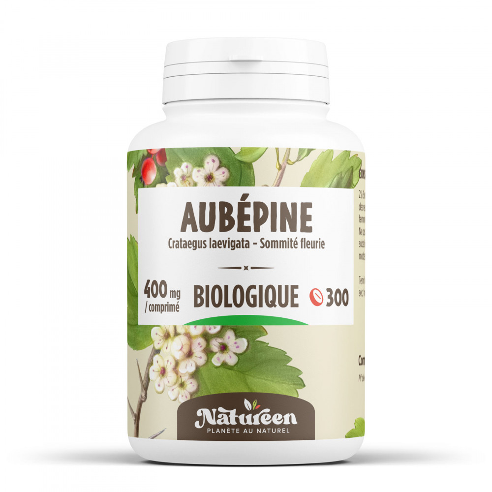 Aubépine BIO 400mg - 300 comprimés - Natureen