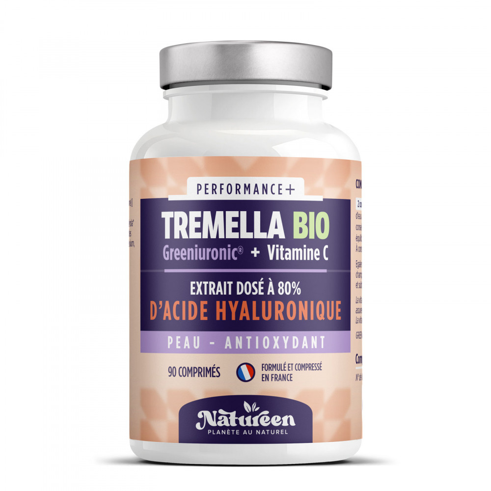 Acide Hyaluronique BIO - Extrait de Tremella fuciformis - 100 mg - 60 comprimés
