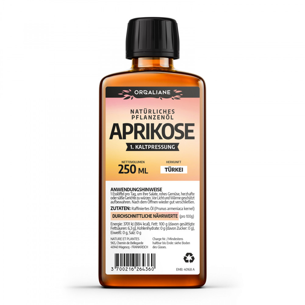Huile de Noyau d'Abricot - 150 ml - 100% Pure et Naturelle