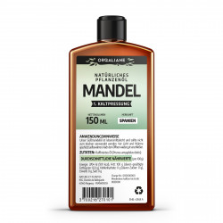 Huile d'Amande Douce - 150ml - Orgaliane - Version allemande