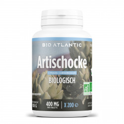 Artichaut Bio - 400mg - 200 comp - Bio Atlantic - Version allemande