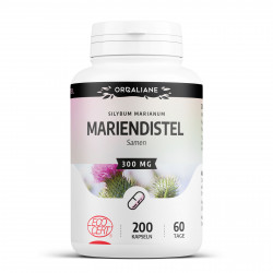 Chardon Marie bio - 300mg - 200 gélules - Orgaliane - Version allemande