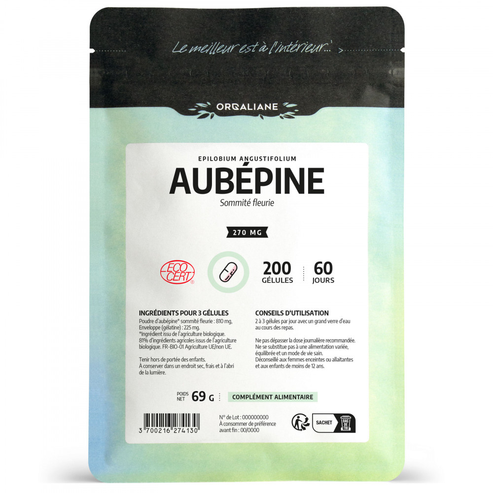 Aubépine - 200 gélules à 270 mg